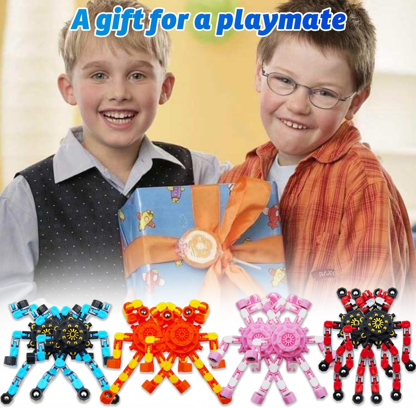 Kids Deformed Fidget Spinner Chain Toys