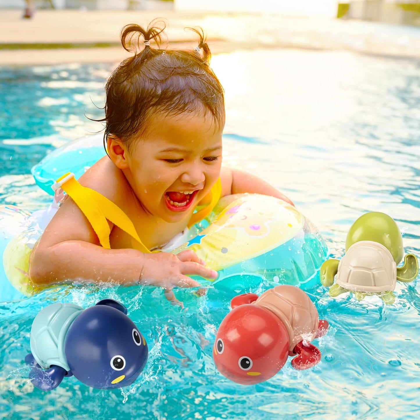 Baby Bath Toys Pool Beach Cute Duck Turtle Dolphin