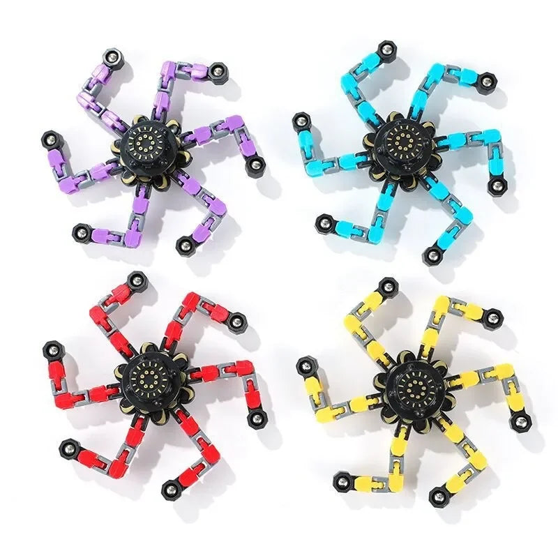 Kids Deformed Fidget Spinner Chain Toys