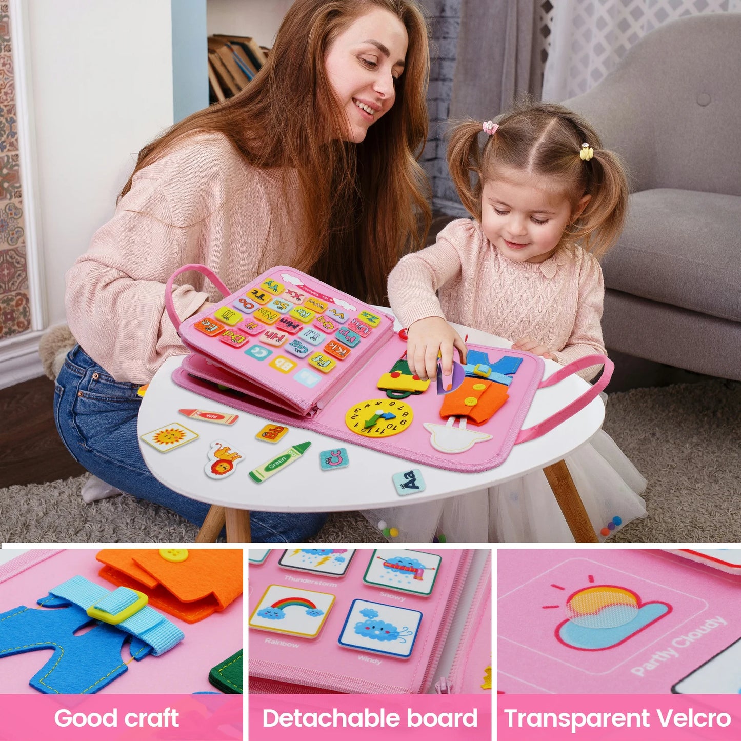 Montessori Toddler Busy Board Educational Activity