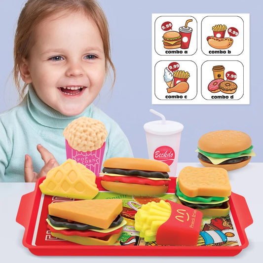 Set Kitchen Play House Food Toy