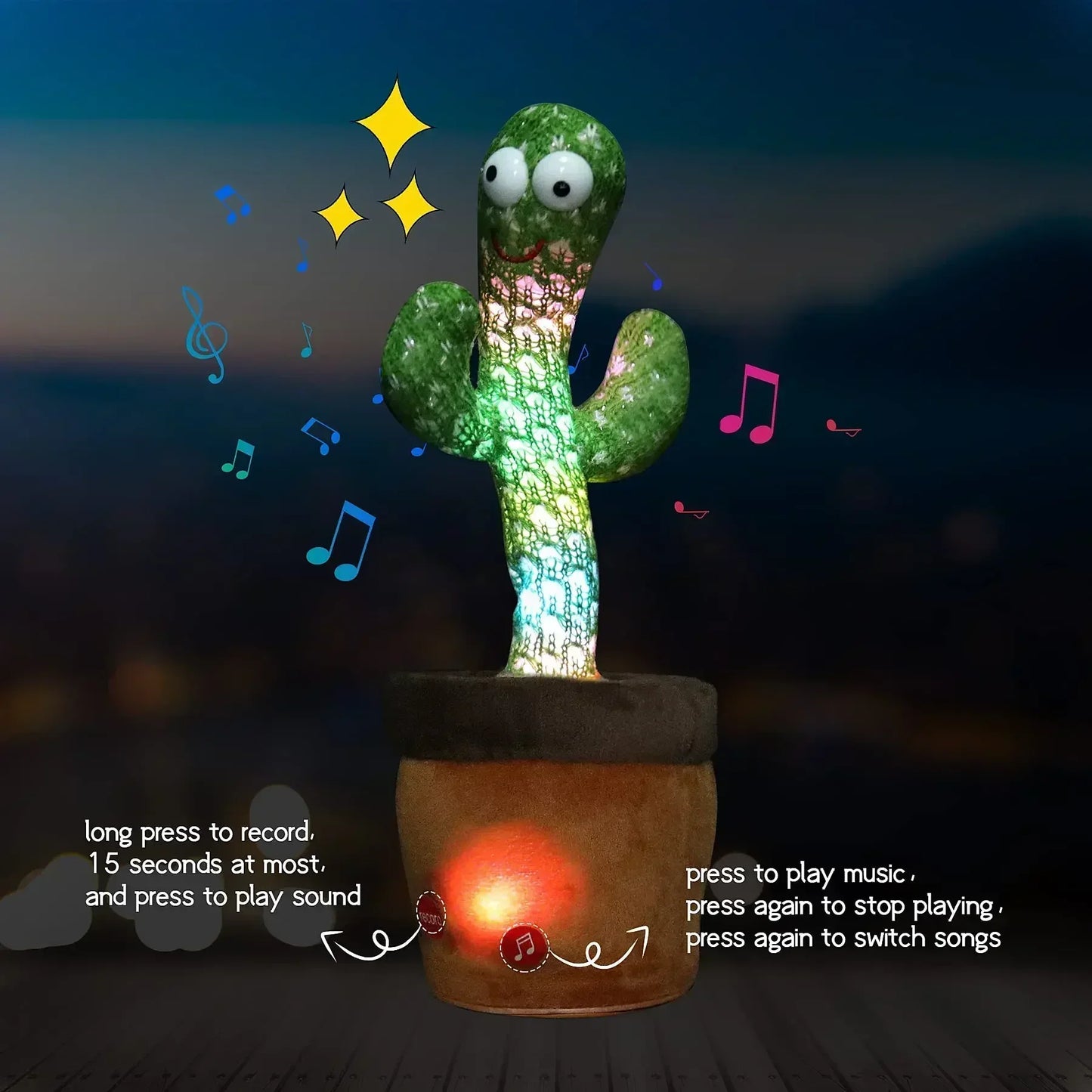 Dancing and Talking Cactus Toy (USB charger)