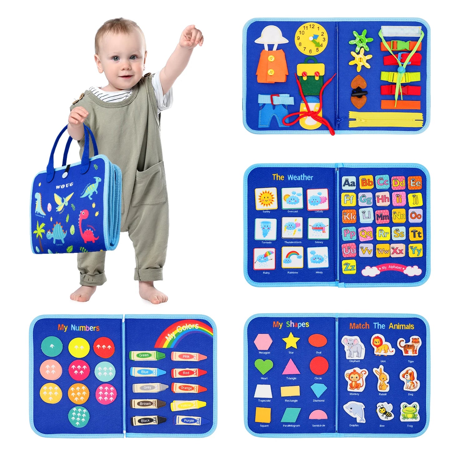 Montessori Toddler Busy Board Educational Activity