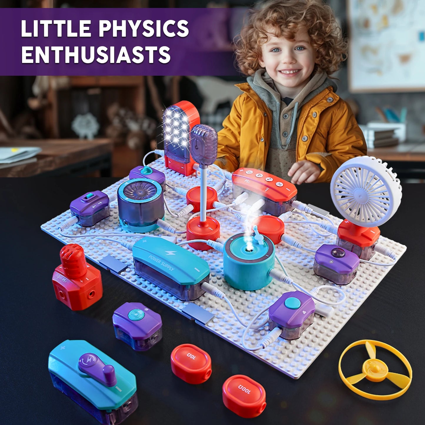 VATOS Science Circuit for Kids DIY Electronics Exploration Kit